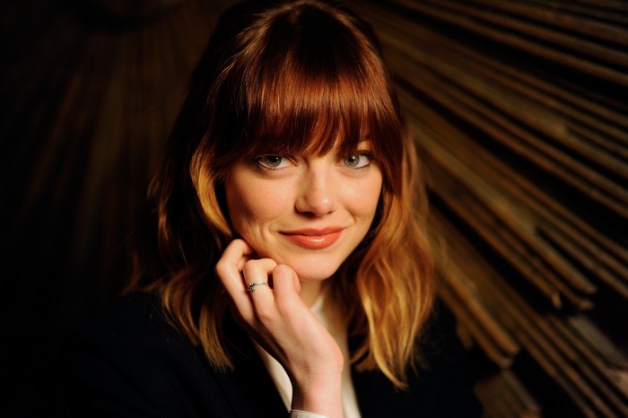 Emma Stone close up portrait