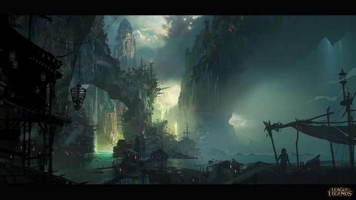 League of Legends concept art of Bilgewater
