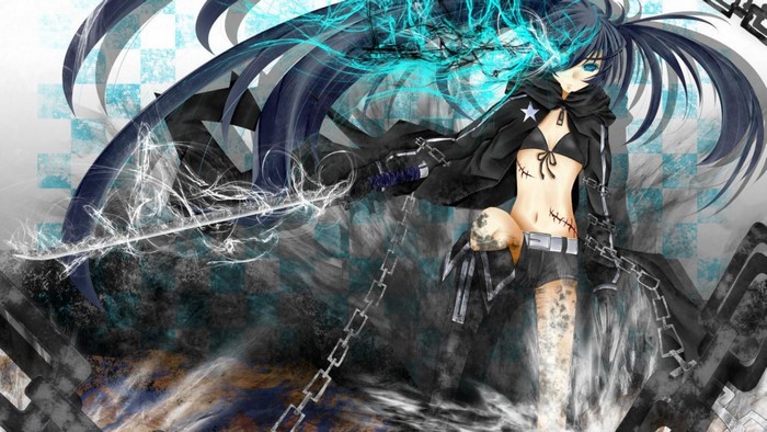 Black Rock Shooter from anime
