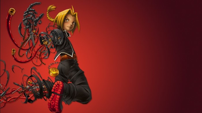 Edward Elric from Full Metal Alchemist with automail