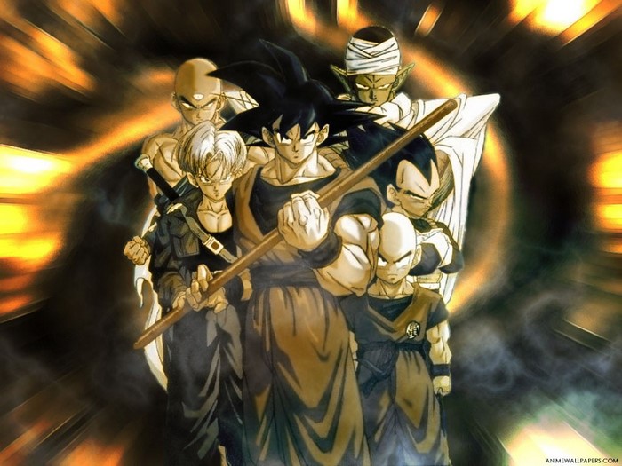 Dragon Ball Z characters group portrait