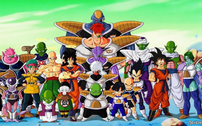 Dragon Ball Z characters group portrait