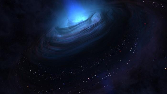 Abstract galaxy nebula with stars in deep space