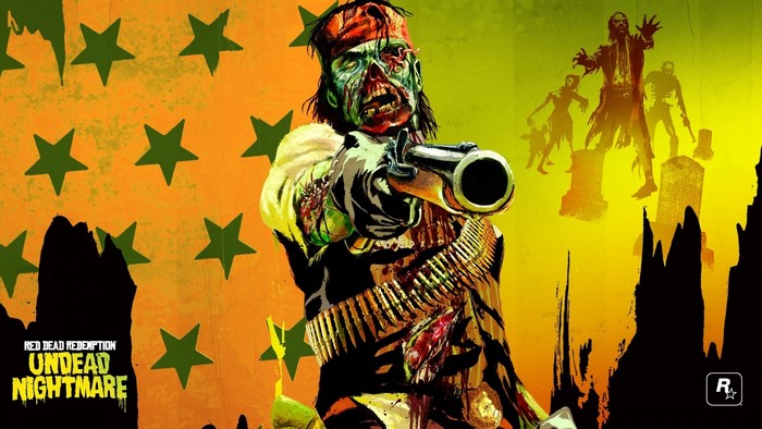 Red Dead Redemption: Undead Nightmare zombie with gun