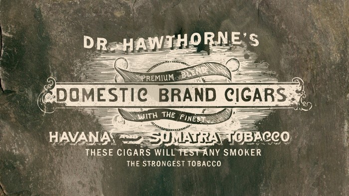 Dr. Hawthorne's Domestic Brand Cigars Advertisement