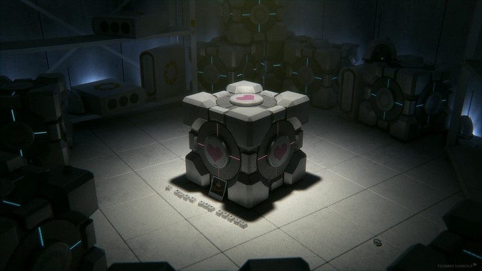 Companion Cube from Portal game