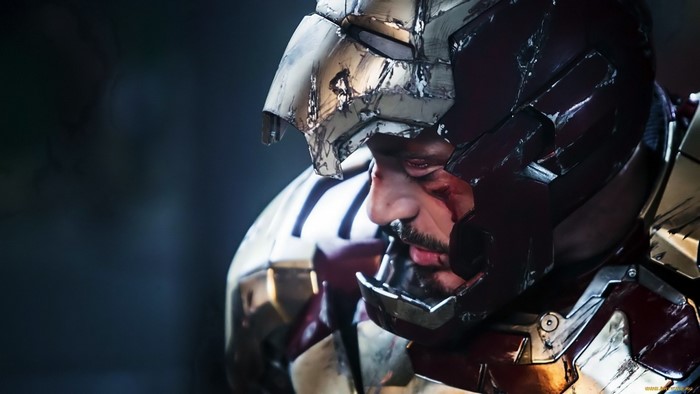 Iron Man suit damaged