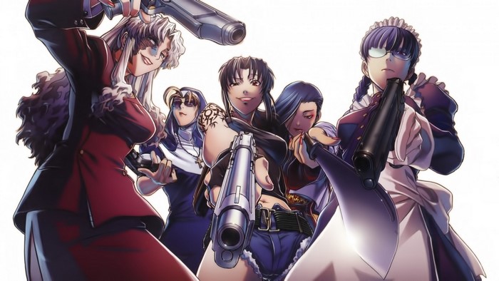 Anime girls from Black Lagoon with guns