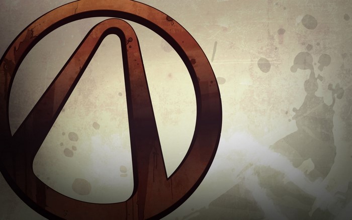 Borderlands symbol on a textured background