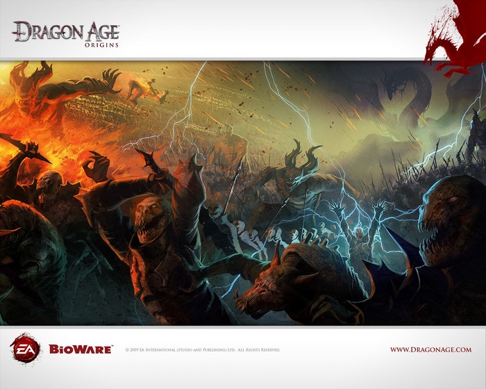 Dragon Age Origins battle scene