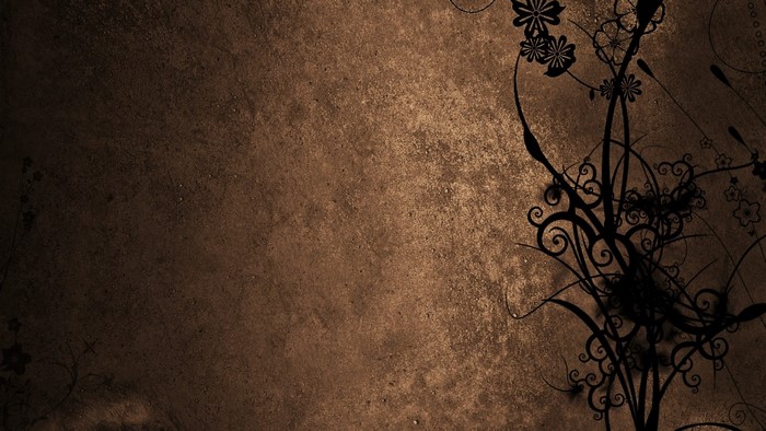 Dark floral vine texture