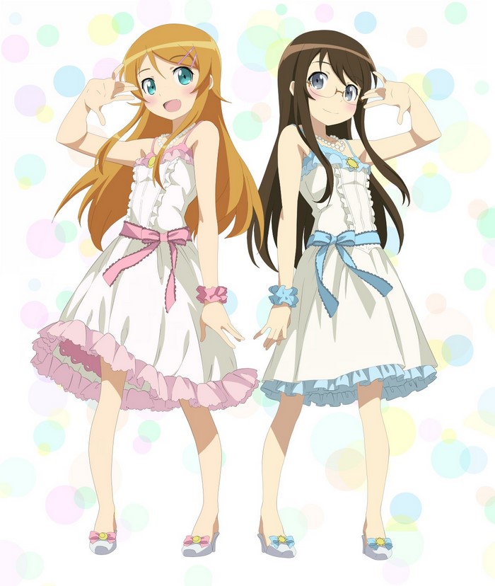 Kousaka Kirino and Kuroneko from Ore no Imouto ga Konnani Kawaii Wake ga Nai