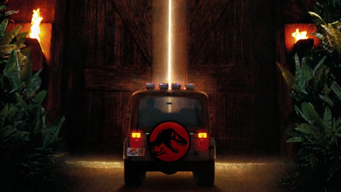 Jurassic Park Jeep at the Gates