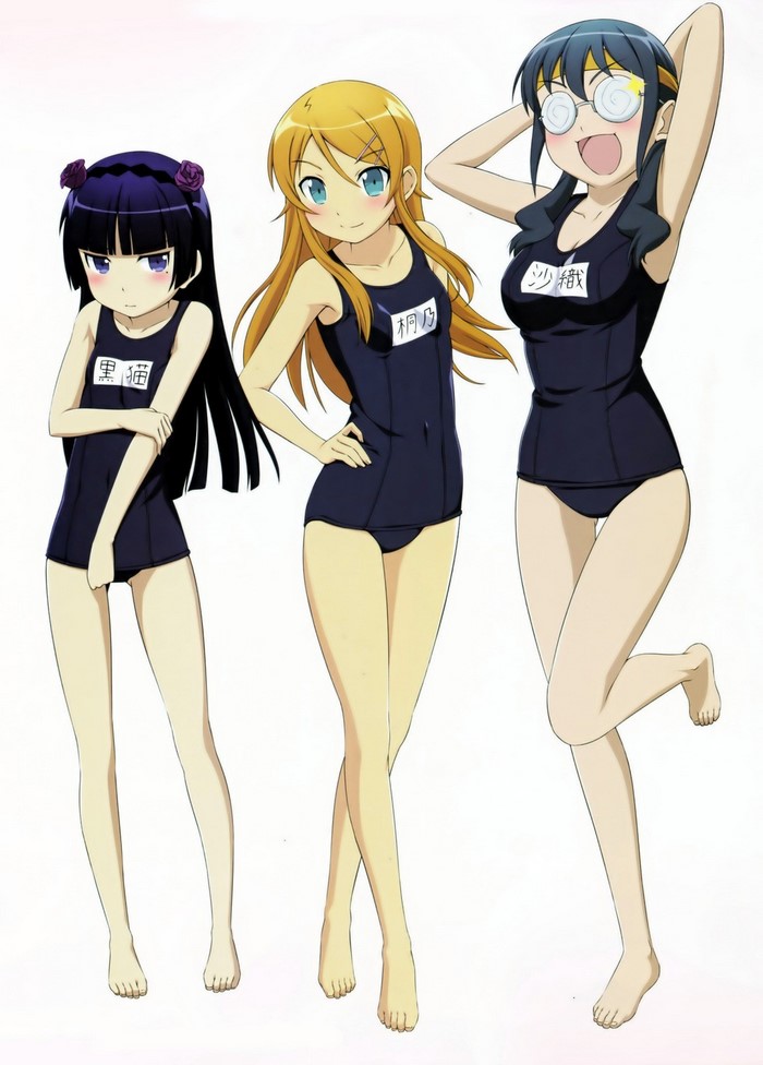 Ore no Imouto ga Konnani Kawaii Wake ga Nai characters in swimsuits