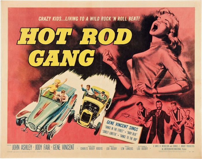 Hot Rod Gang Movie Poster with Gene Vincent