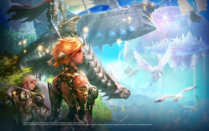 Lineage II The Chaotic Throne characters and dragon