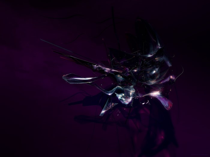Abstract dark purple digital art