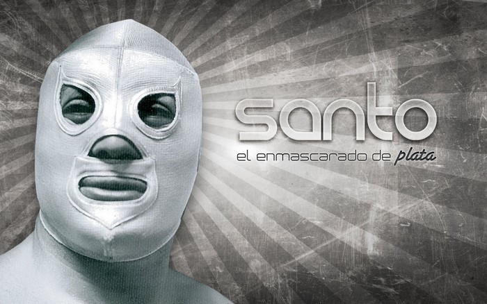 Santo el Enmascarado de Plata Lucha Libre illustration