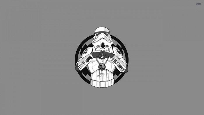 Stormtrooper from Star Wars with jewelry
