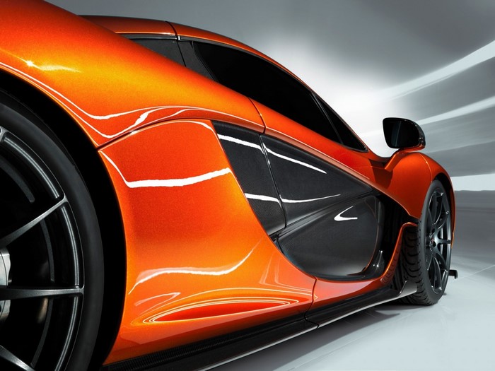 Orange McLaren P1 Sports Car