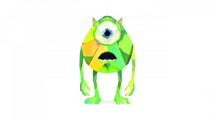 Mike Wazowski from Monsters Inc. illustration