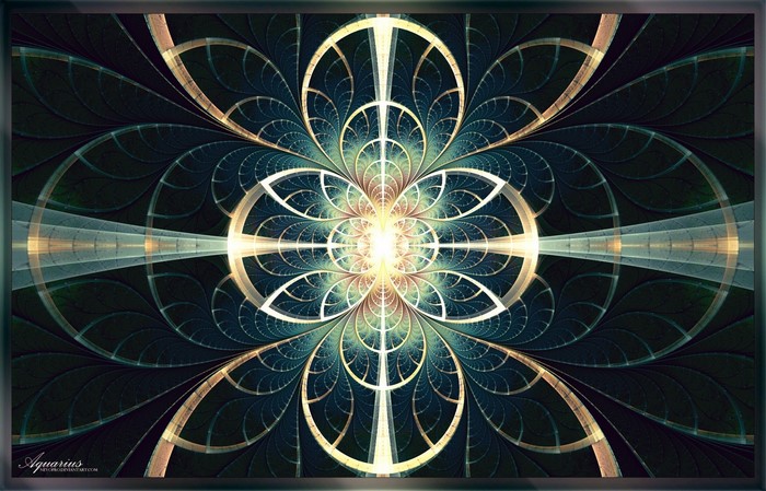 Symmetrical Abstract Stained Glass Light Design