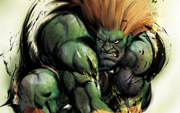 Blanka from Street Fighter illustration