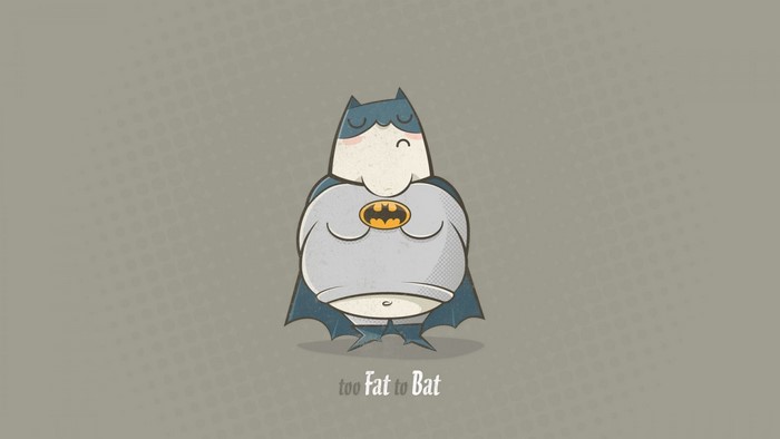 Fat Batman illustration