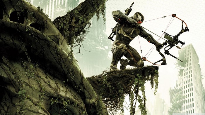 Soldier with bow and rifle in Crysis 3