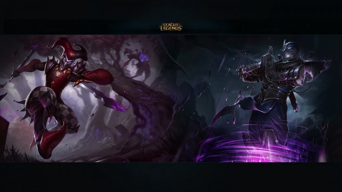 Shaco and Shen from League of Legends