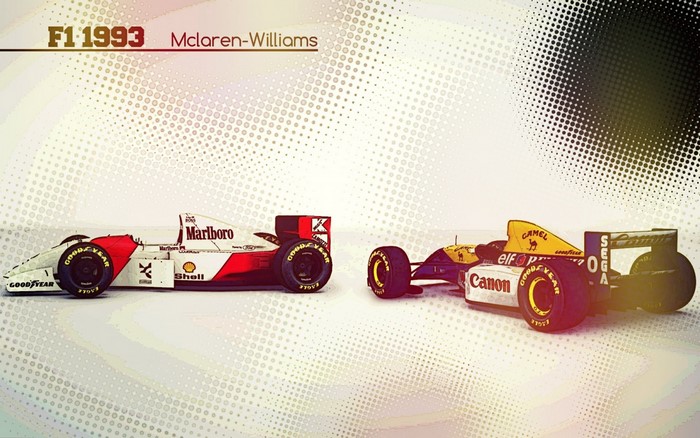 F1 1993 McLaren-Williams Formula 1 Cars