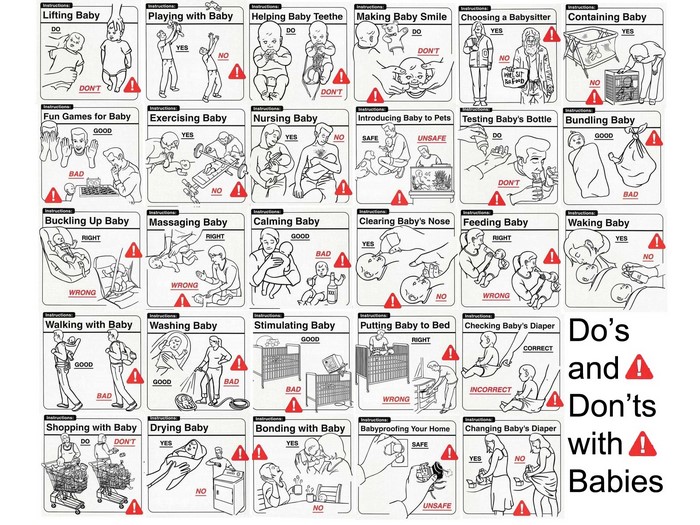 Do's and Don'ts with Babies Infographic