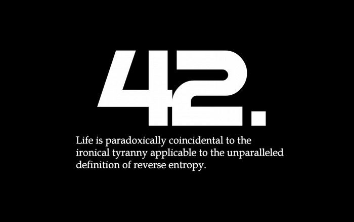 42 from The Hitchhikers Guide to the Galaxy