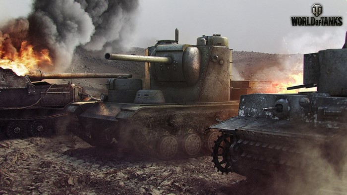 World of Tanks KV-5 tanks in combat