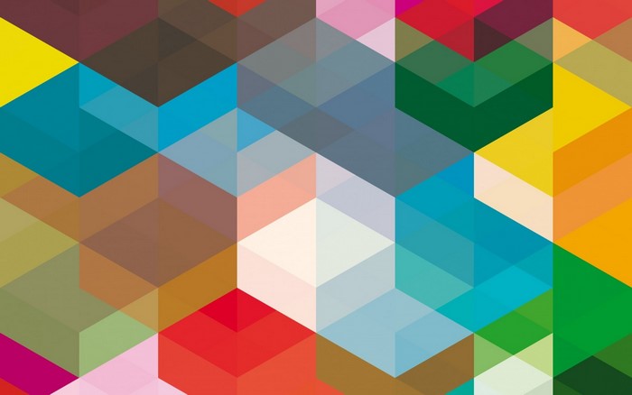 Abstract geometric pattern with colorful shapes