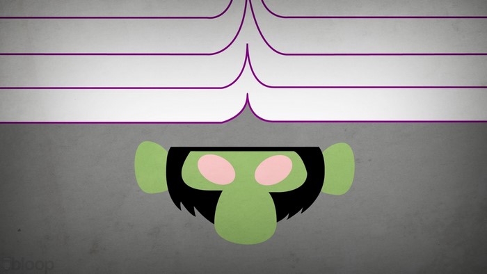 Mojo Jojo from The Powerpuff Girls illustration