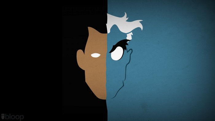 Two-Face from Batman illustration by Blo0p
