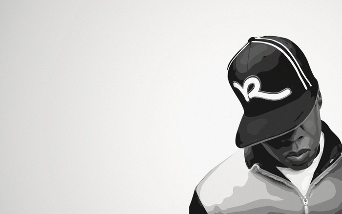 Illustration of a man wearing a black baseball cap