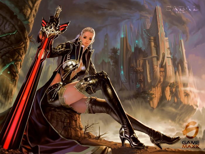 Woman Warrior with Sword from Cabal Online
