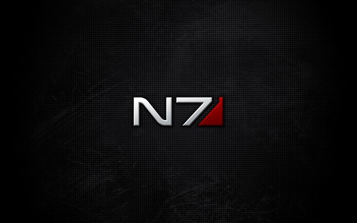 N7 logo from Mass Effect on black background