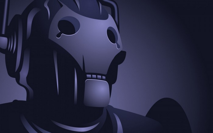 Cyberman from Doctor Who illustration