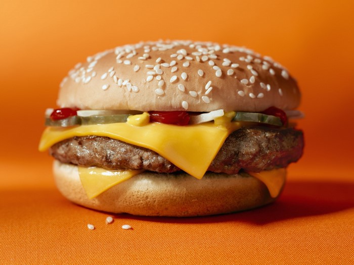 Classic Cheeseburger with Sesame Seed Bun
