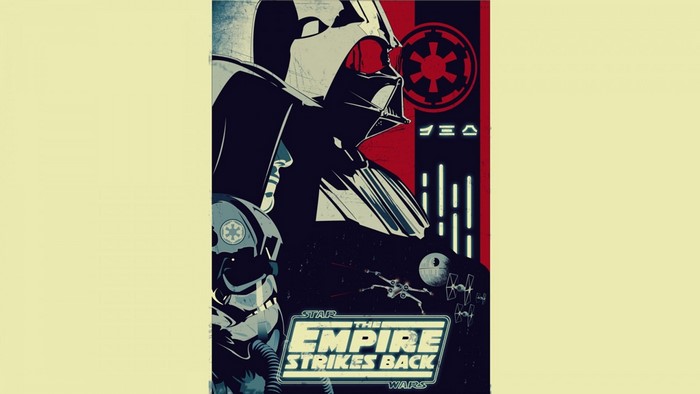 Darth Vader and TIE Fighters from Star Wars: The Empire Strikes Back