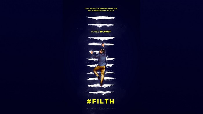 Filth movie poster with James McAvoy
