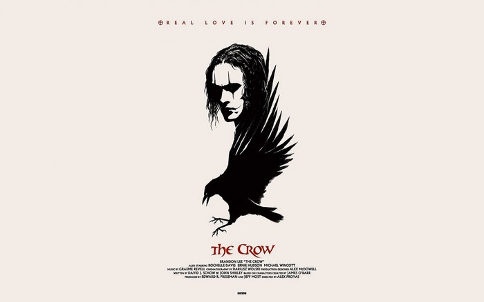 The Crow Movie Poster with Brandon Lee