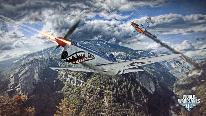 World of Warplanes screenshot with fighter jets in combat