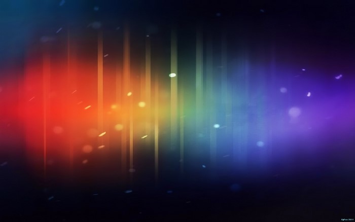 Abstract colorful light streaks and bokeh