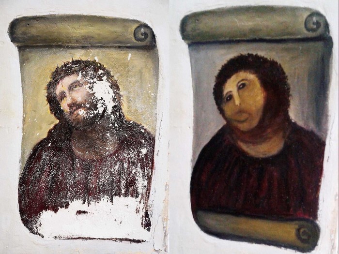 Fresco paintings of Jesus Christ