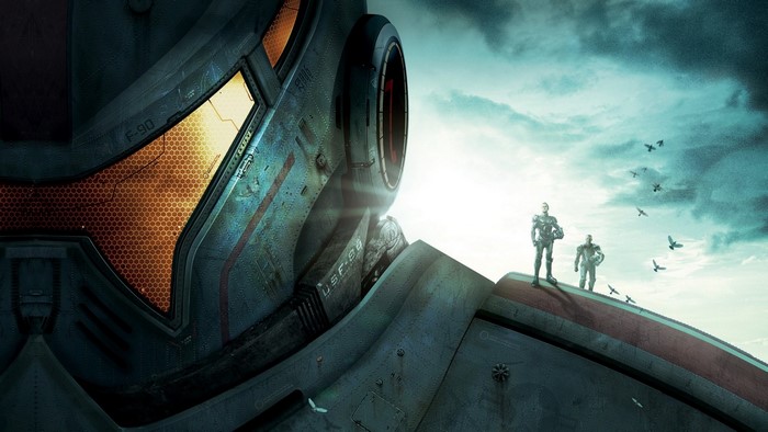 Gipsy Danger Jaeger from Pacific Rim with pilots