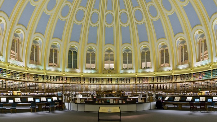 British Library Reading Room Dome Interior